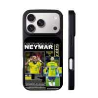 Neymar Jr Brazil 10 soccer collage iPhone 17 Pro Max Black Case