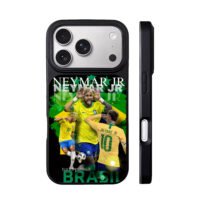 Neymar Jr Brazil soccer collage iPhone 17 Pro Max Black Case