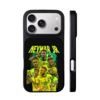 Neymar Jr Brazil team collage iPhone 17 Pro Max Black Case
