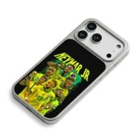 Neymar Jr Brazil team collage iPhone 17 Pro Max Electroplated Silver Case2