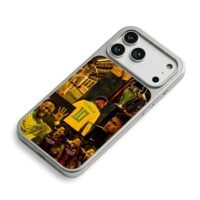 Neymar Jr collage with messi suarez iPhone 17 Pro Max Electroplated Silver Case2