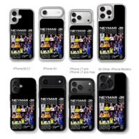 Neymar Jr football photo collage Chris Brown Phone Case Black Electroplated Silver For Iphone 11 To 17