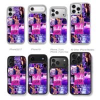 Nicki Minaj Barbie pink purple art Chris Brown Phone Case Black Electroplated Silver For Iphone 11 To 17
