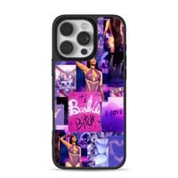 Nicki Minaj Barbie pink purple art Phone Case for iPhone 11-17 & Samsung Galaxy S24-S26