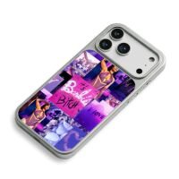 Nicki Minaj Barbie pink purple art iPhone 17 Pro Max Electroplated Silver Case2