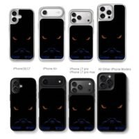 Night Fury glowing amber eyes print Chris Brown Phone Case Black Electroplated Silver For Iphone 11 To 17