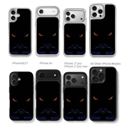 Night Fury glowing amber eyes print Chris Brown Phone Case Black Electroplated Silver For Iphone 11 To 17