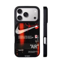 Nike 85 Off White Virgil Abloh AIR iPhone 17 Pro Max Black Case