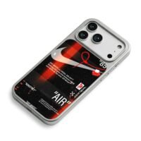 Nike 85 Off White Virgil Abloh AIR iPhone 17 Pro Max Electroplated Silver Case2