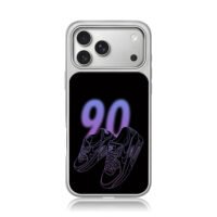 Nike Air Max90 purple shoes 90 text iPhone 17 Pro Max Electroplated Silver Case1