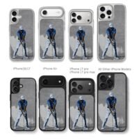 Nike golf Tiger Woods painting Chris Brown Phone Case Black Electroplated Silver For Iphone 11 To 17