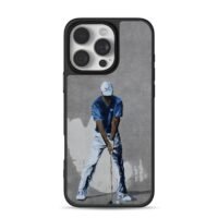 Nike golf Tiger Woods painting iPhone 16 Pro Max Black Case