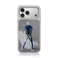 Nike golf Tiger Woods painting iPhone 17 Pro Max Electroplated Silver Case1