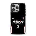 Nike NBA No3 DC basketball jersey Phone Case for iPhone 11-17 & Samsung Galaxy S24-S26