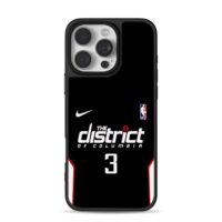 Nike NBA No3 DC basketball jersey Phone Case for iPhone 11-17 & Samsung Galaxy S24-S26