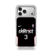 Nike NBA No3 DC basketball jersey iPhone 17 Pro Max Electroplated Silver Case1