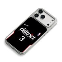 Nike NBA No3 DC basketball jersey iPhone 17 Pro Max Electroplated Silver Case2