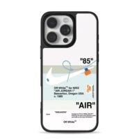 Nike OffWhite AJ1 85 shoelace print Phone Case for iPhone 11-17 & Samsung Galaxy S24-S26