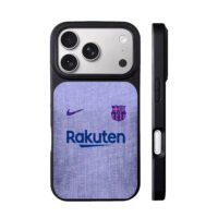 Nike Rakuten Barca purple jersey iPhone 17 Pro Max Black Case