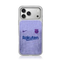 Nike Rakuten Barca purple jersey iPhone 17 Pro Max Electroplated Silver Case1