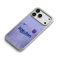 Nike Rakuten Barca purple jersey iPhone 17 Pro Max Electroplated Silver Case2