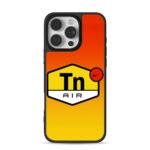 Nike Tn Air orange yellow gradient iPhone 16 Pro Max Black Case