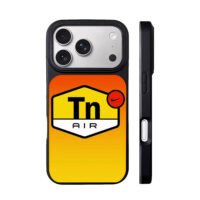 Nike Tn Air orange yellow gradient iPhone 17 Pro Max Black Case