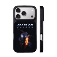 Ninja Gaiden crouching katana ninja iPhone 17 Pro Max Black Case