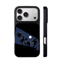 Ninja Turtles rooftop moon night iPhone 17 Pro Max Black Case