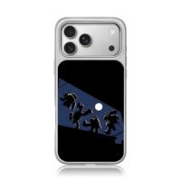 Ninja Turtles rooftop moon night iPhone 17 Pro Max Electroplated Silver Case1