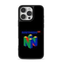 Nintendo 64 overlapping 3D N logo Phone Case for iPhone 11-17 & Samsung Galaxy S24-S26