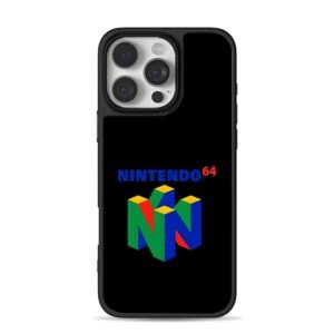 Nintendo 64 overlapping 3D N logo Phone Case for iPhone 11-17 & Samsung Galaxy S24-S26