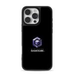 Nintendo GameCube purple 3D logo iPhone 16 Pro Max Black Case