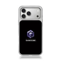 Nintendo GameCube purple 3D logo iPhone 17 Pro Max Electroplated Silver Case1