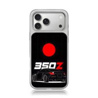 Nissan 350Z JDM Japan flag art iPhone 17 Pro Max Electroplated Silver Case1