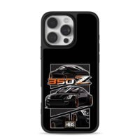 Nissan 350Z tuned car Hibis logo Phone Case for iPhone 11-17 & Samsung Galaxy S24-S26