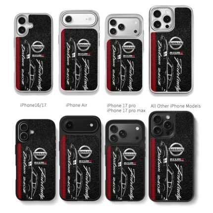 Nissan Datsun 240Z Fairlady Nismo Chris Brown Phone Case Black Electroplated Silver For Iphone 11 To 17
