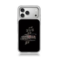 Nissan GTR Godzilla rear sports car iPhone 17 Pro Max Electroplated Silver Case1