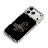 Nissan GTR Godzilla rear sports car iPhone 17 Pro Max Electroplated Silver Case2