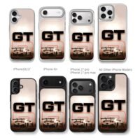 Nissan GTR sports rear with GT text Chris Brown Phone Case Black Electroplated Silver For Iphone 11 To 17