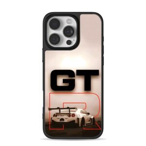 Nissan GTR sports rear with GT text Phone Case for iPhone 11-17 & Samsung Galaxy S24-S26