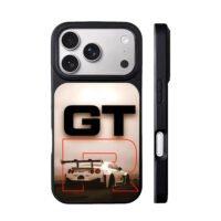Nissan GTR sports rear with GT text iPhone 17 Pro Max Black Case