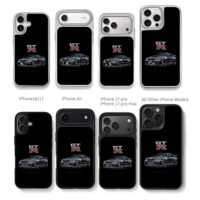 Nissan Skyline GTR R34 artwork Chris Brown Phone Case Black Electroplated Silver For Iphone 11 To 17