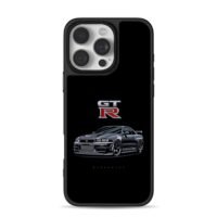 Nissan Skyline GTR R34 artwork iPhone 16 Pro Max Black Case