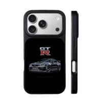 Nissan Skyline GTR R34 artwork iPhone 17 Pro Max Black Case