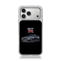 Nissan Skyline GTR R34 artwork iPhone 17 Pro Max Electroplated Silver Case1