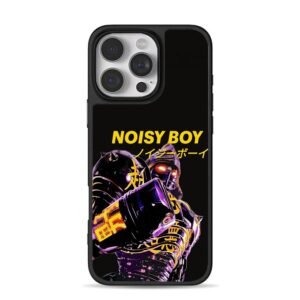 Noisy Boy cyberpunk mecha robot art iPhone 16 Pro Max Black Case