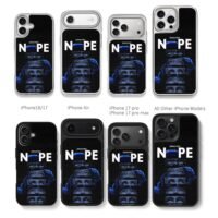 Nope Jordan Peele poster eyes horse Chris Brown Phone Case Black Electroplated Silver For Iphone 11 To 17