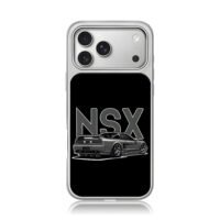 NSX JDM classic sports car rear art iPhone 17 Pro Max Electroplated Silver Case1