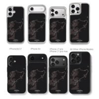 Nurburgring Nordschleife track map Chris Brown Phone Case Black Electroplated Silver For Iphone 11 To 17